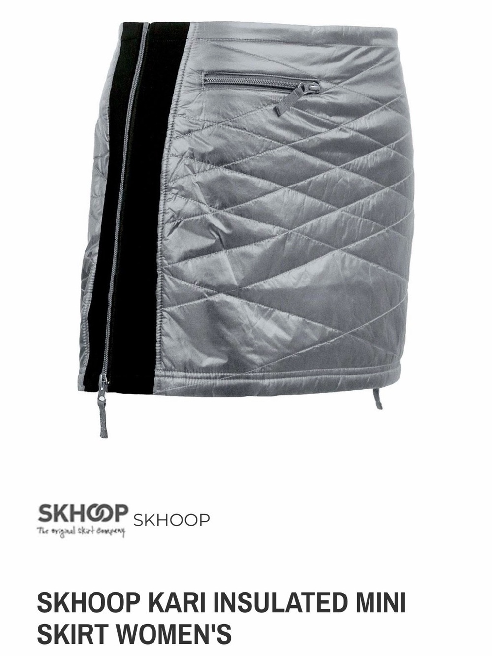 Skhoop Kari Mini Skirt Graphite NWT Small